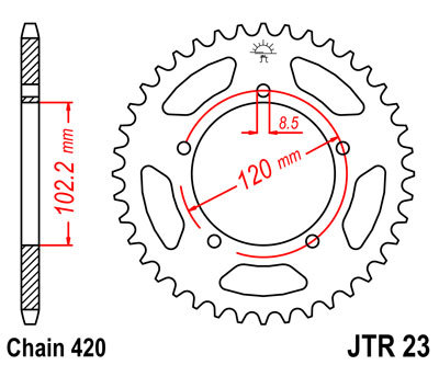 Couronne kit chaine 420 Aprilia RS 50 Tuono 2003 2004 moto
