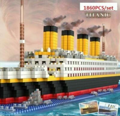 New 1860Pcs Movie TITANIC Ship//Nano Nano Block Diamond Building EDC Toys Gifts