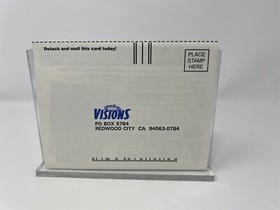 Sega Saturn - Sega Visions Registration Card Reg Card - RARE