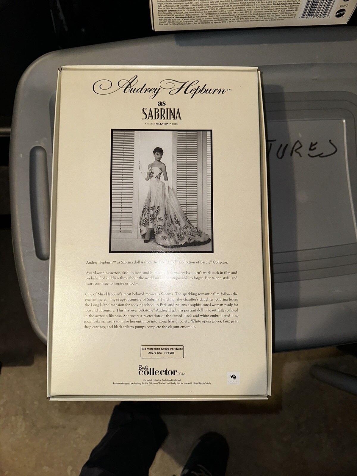 Mattel Barbie Collector Audrey Hepburn Sabrina Fashion Doll - X8277