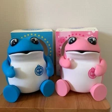 Hite Jinro Frog Toad Toy Figure Blue & Pink Couple Set Korea Soju Brand Boy Girl
