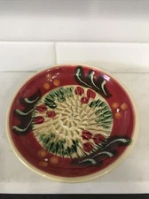 Garlic Grater Pottery Handpainted 