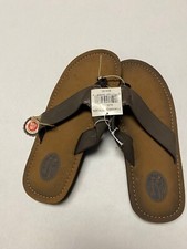 Wembley Heritage Super Soft Certified Brown Flip Flops Size Large