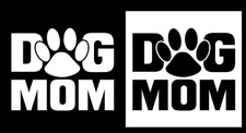 Dog Mom Paw Graphic Vinyl Decal Car Truck Window Laptop Tumbler Tablet