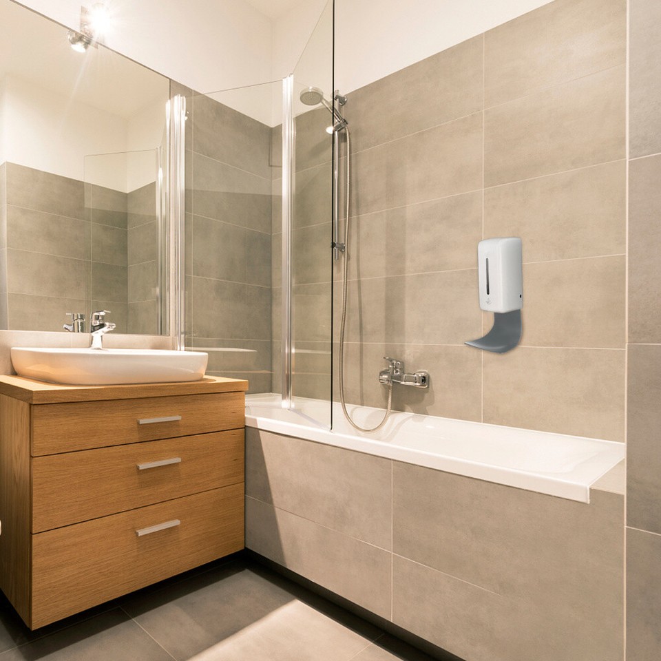 Electric Soap Dispenser Holder Wall Mount Drip Tray Wash Water eBay