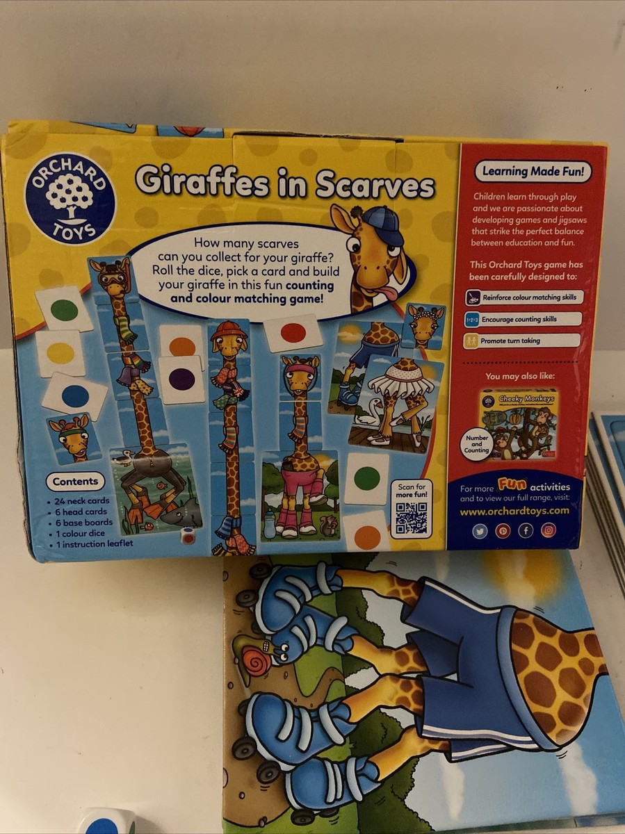 Orchard Toys Giraffes In Scarves Spiel – Lernspiel Für Kinder 4–7 Jahre, Farben & Zählen