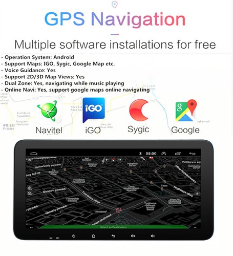 10.33'' Stereo Radio 4+32GB GPS Navigation For Dodge RAM Series 2013-18 AUTO AC - Bild 3 von 6
