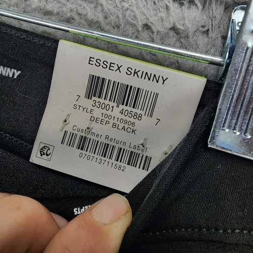 International Concepts Denim Jeans Womens 27 Black Stretch Mid Essex Skinny *NWT - Picture 4 of 13