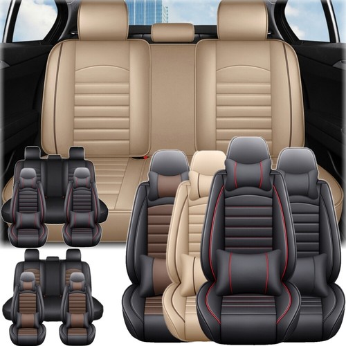 For Lexus Car Seat Cover Protectors Waterproof Leather Front Rear Seat Cushion - Bild 1 von 28