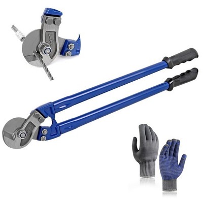 24  Heavy Duty Wire Rope Cutter,Steel Wire Cutters w/Ergonomic Handle Desi