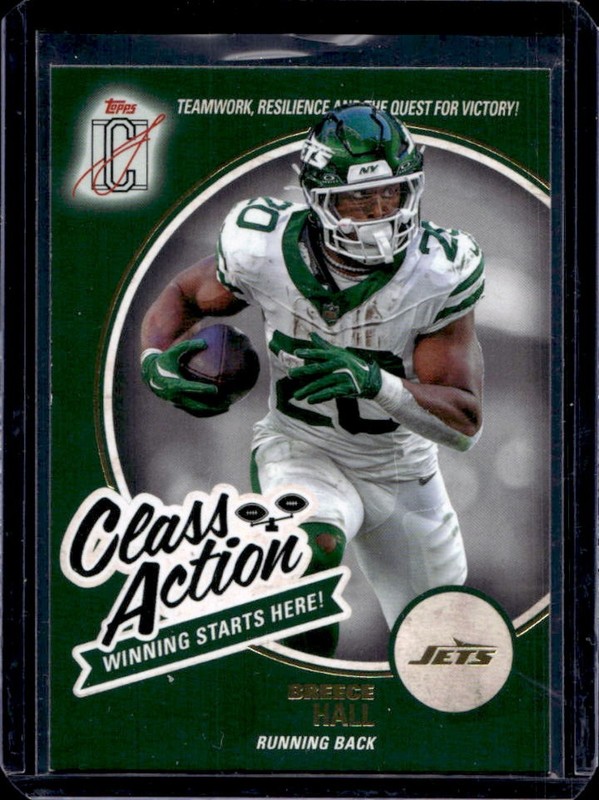 2025 Topps Signature Class Breece Hall Action #CA-19 Jets