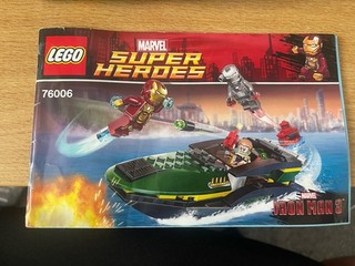 LEGO Marvel: Iron Man Extremis Sea Port Battle (76006) Complete Retired Set!