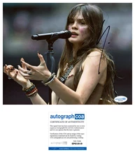 Sofia Isella 'The Doll People' Signed 8x10 Photo ACOA Indie Pop Singer