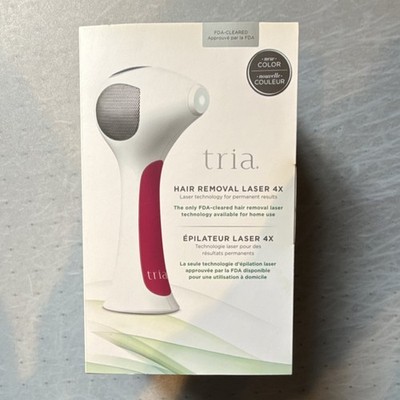 Tria Hair Removal Laser 4X White/Fuchsia FDA-Cleared for Legs