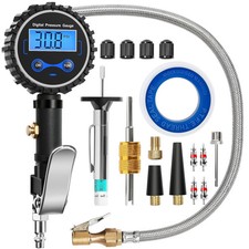 Digital Tire Inflator With Pressure 3-200 Psi Gauge