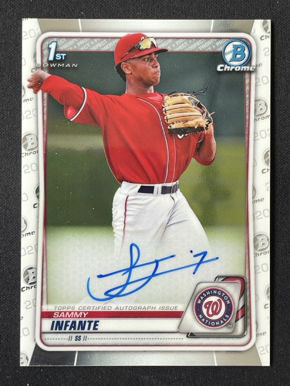 Sammy Infante 2020 Bowman Chrome Draft Auto #CDA-SI