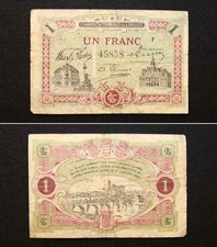 *(A)France Emergency Banknote, Limoges 1 Franc 1920s, Notgeld[3327]7n1