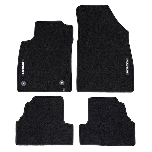 Velours FußMatten FüR Opel Mokka A 2012-2019 Autoteppich Automatten Schwarz 4Tlg-image
