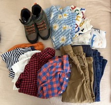 Boys Size 5T Lot Mixed Clothing Tops Bottoms And Boots