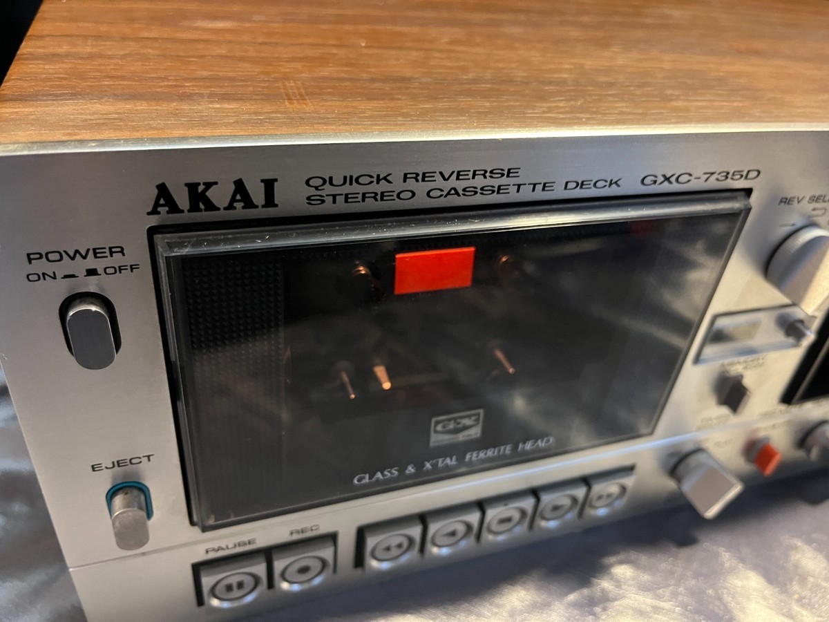 AKAI GXC-735D Cassette Deck Player 1979/Walnut Case (GK) in