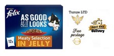 FELIX As Good As it Looks Meaty Selection in Jelly Wet Cat Food 12x85g UK 4.59 per kilo