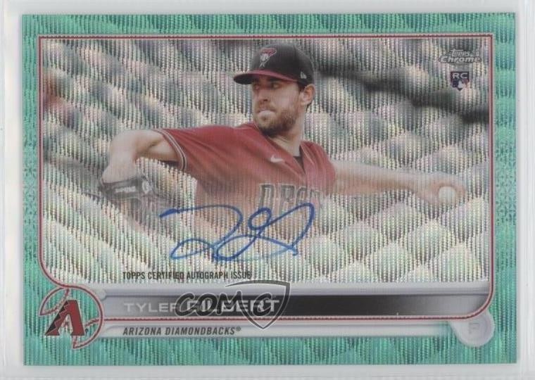 2022 Topps Chrome Rookie Aqua Wave Refractor 103/199 Tyler Gilbert Auto RC tj1