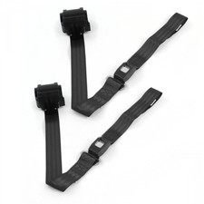 Camaro 1967 - 1969 Standard 2pt Black Retractable Bucket Seat Belt Kit - 2 Belts Camaro 1967 - 1969 Standard 2pt Black Retractable Bucket Seat Belt Kit - 2 Belts