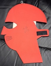 Cold Weather Neoprene Mask. Water/Snow/Wind Proof Full Head/Neck, Red, XL 