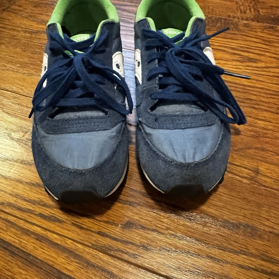 Saucony Jazz Original Sneaker in Blue & Green Colorway Size 3.5 SK266316 - Image 3 of 4