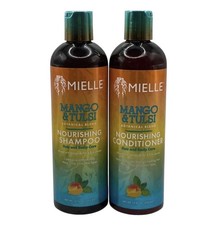 2PC Mielle Mango Tulsi Nourishing Shampoo Conditioner Set 12 FL OZ NEW