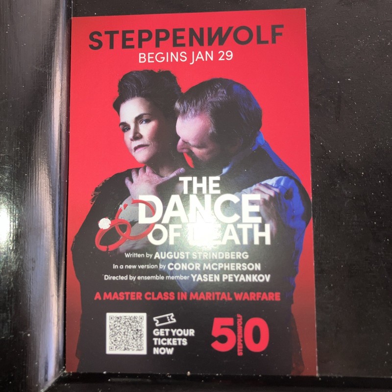 The Dance Of Death Pre Broadway Play Flyer Kathryn Erbe Jeff Perry Cliff Chamber