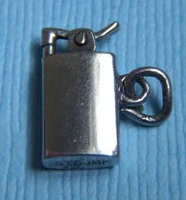Vintage JMF movable cigarette lighter sterling charm