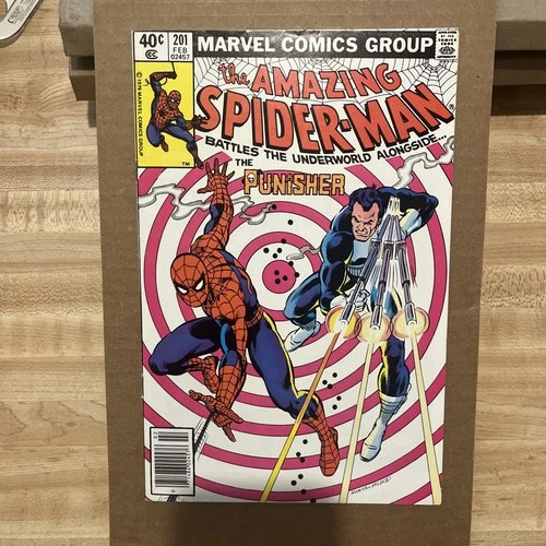 Amazing Spider-Man #201 VF+ Spider-Man & The Punisher vs. the Underworld