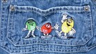 New M&M Mars, Overalls Blue Jean Denim, Womens Large (14), With Tag 26" Inseam — photo 5