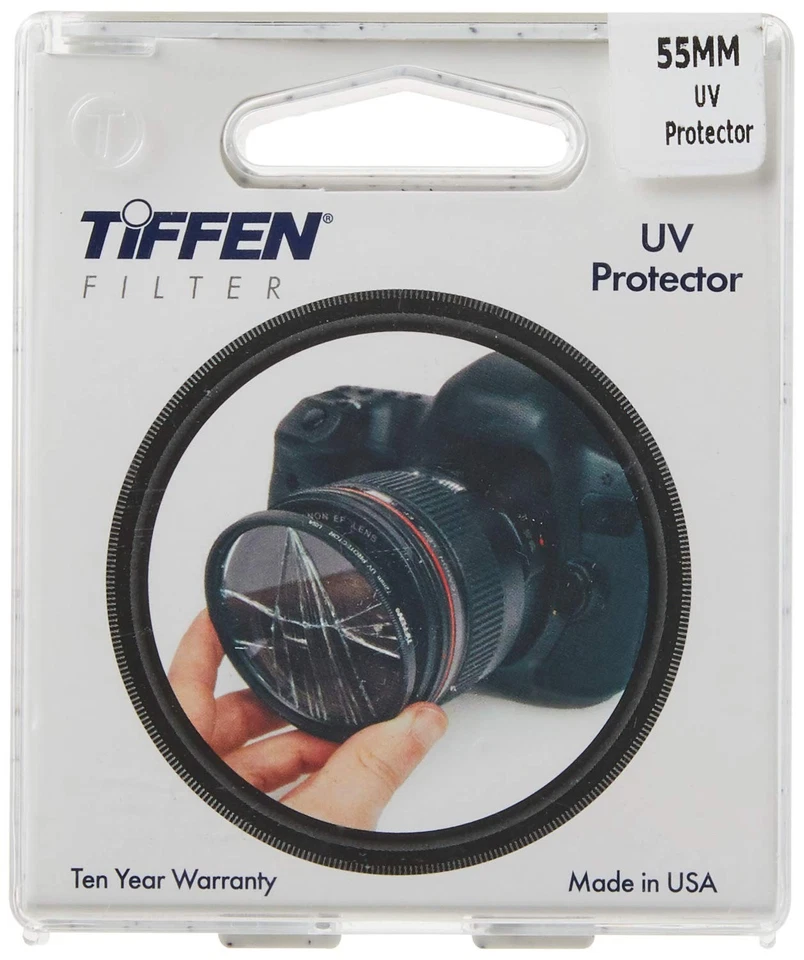 Tiffen 55mm UV Protector Camera Lens Filter Clear Durable Impact Resistant - Image 3 of 4