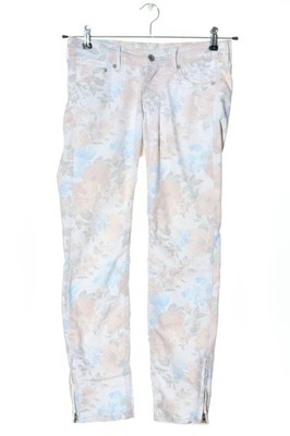 & DENIM Five-Pocket-Hose Damen Hose Gr. DE 36 weiß-blau-creme Casual-Look