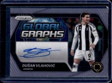 2025 Panini Prizm FIFA Club World Cup Dusan Vlahovic Global Graphs Auto #GG-DV
