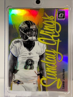 2024 Donruss Optic SUNDAY Kings LAMAR JACKSON SSP Insert Variation RARE #28