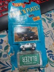 Hot Wheels Vintage Micro Park N' Plates Blazer With Special Trading Card