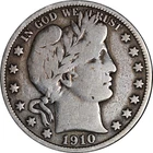 1910-P Barber Half Dollar