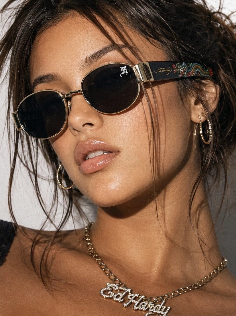 Ed Hardy Rimless Sunglasses for Women for sale | eBay display picture 3