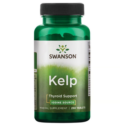 #ad Swanson Atlantic Sea Kelp Iodine Source for Thyroid Support 225 Mcg 250 Tablets $10.29