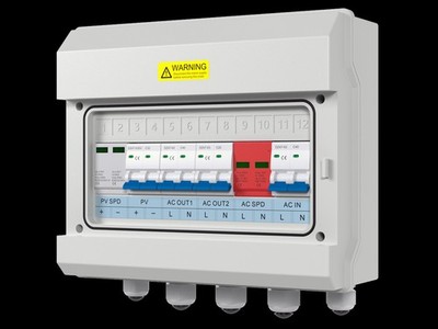 PV/AC Kombigerät für Hybrid Wechselrichter bis 9KVA 220V 230VAC 12P Combiner Box