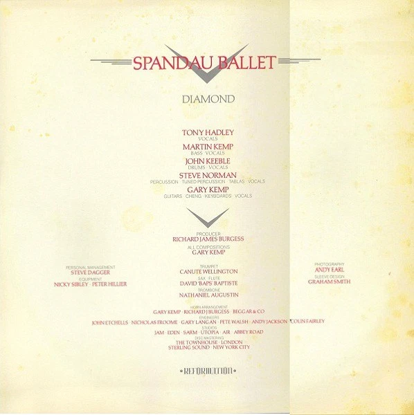 Spandau Ballet - Diamond-1982 (VG+/[NM or M-) - "Vinyl Record" - Image 3 of 4