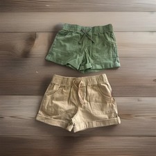 2 PCK Wonder Nation Girls Pull-On Shorts Size-S 6-6X 