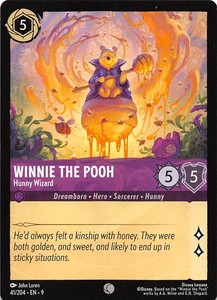 Winnie the Pooh Hunny Wizard 41/204 Fabled Disney Lorcana 020279