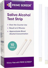 Saliva Alcohol Test Strip, High Accurate Home Test, Result in 2 Minutes - 10 Tes