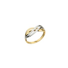 Damenring 333/- Gelb-/ Weißgold Gr. 60