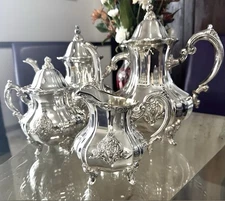 Towle Vintage Silver Plate 1964 El Grandee 5-Pc Coffee & Tea Set