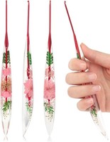 HäKelnadel 2,0Mm Ergonomisch Mit Weichem Griff Blumenmuster FüR AnfäNger Profis